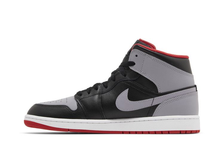 Air Jordan 1 Mid Black Grey Red
