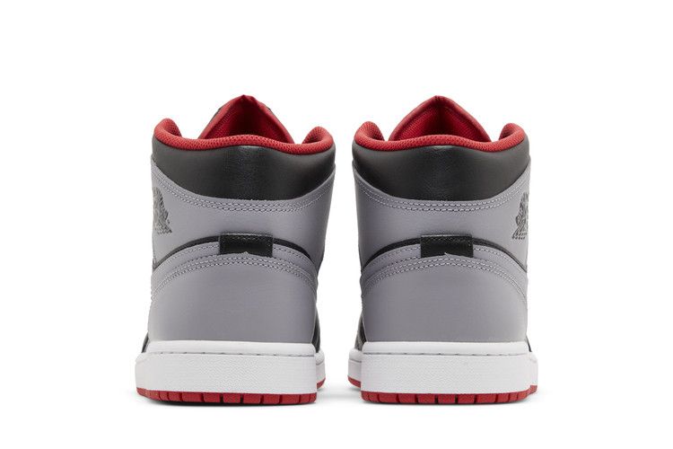 Air Jordan 1 Mid Black Grey Red