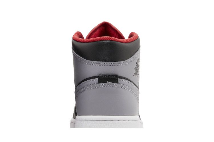 Air Jordan 1 Mid Black Grey Red