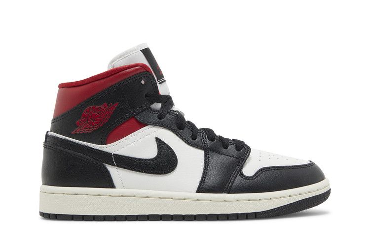Air Jordan 1 Mid Black Gym Red