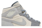 Air Jordan 1 Mid Coconut Milk Particle Grey