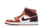 Air Jordan 1 Mid Dusty Peach Night Maroon
