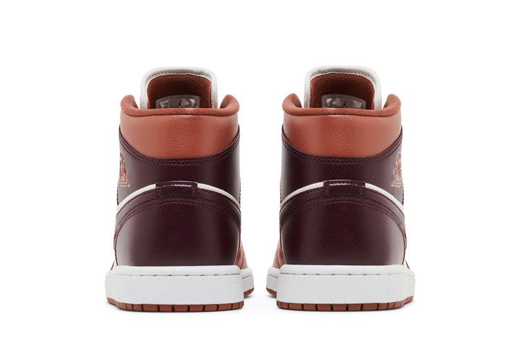 Air Jordan 1 Mid Dusty Peach Night Maroon