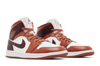 Air Jordan 1 Mid Dusty Peach Night Maroon