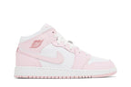 Air Jordan 1 Mid Pink Foam Fire Red