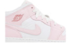 Air Jordan 1 Mid Pink Foam Fire Red