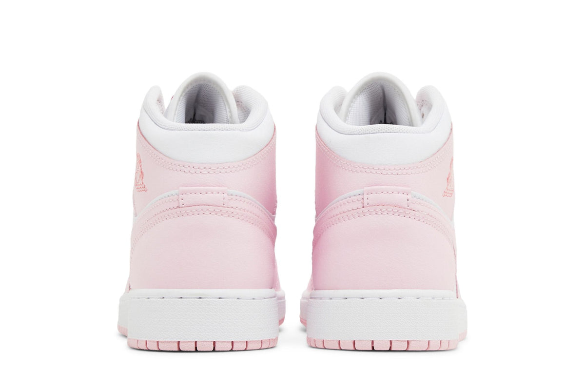 Air Jordan 1 Mid Pink Foam Fire Red