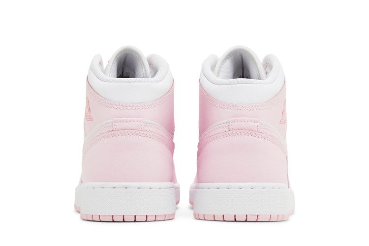Air Jordan 1 Mid Pink Foam Fire Red