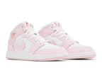 Air Jordan 1 Mid Pink Foam Fire Red
