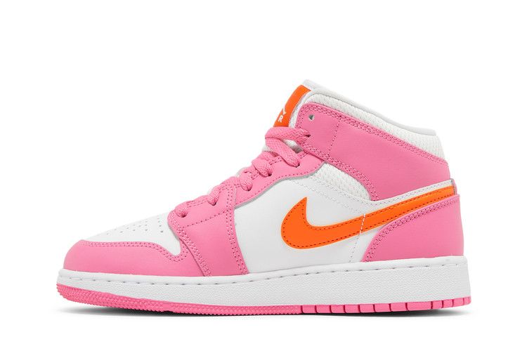 Air Jordan 1 Mid Pinksicle Safety Orange