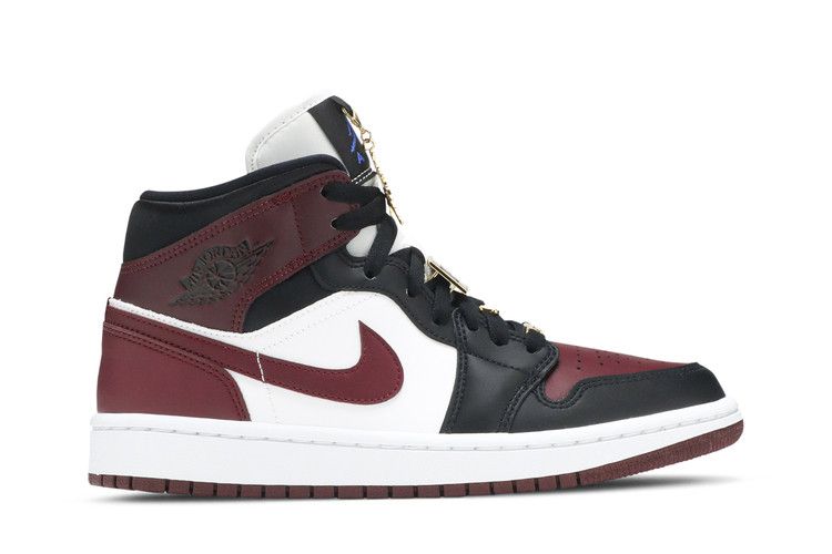 Air Jordan 1 Mid SE Black Dark Beetroot