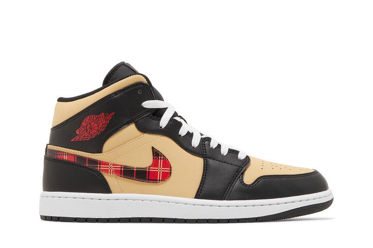 Air Jordan 1 Mid SE Tartan Swoosh
