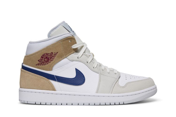 Air Jordan 1 Mid Tan Suede Navy