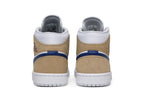 Air Jordan 1 Mid Tan Suede Navy