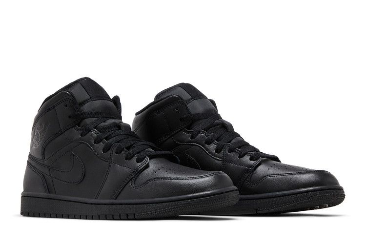 Air Jordan 1 Mid Triple Black (2022)