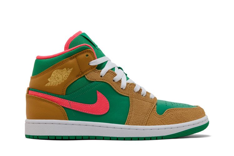 Air Jordan 1 Mid Wheat Watermelon