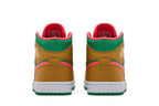 Air Jordan 1 Mid Wheat Watermelon