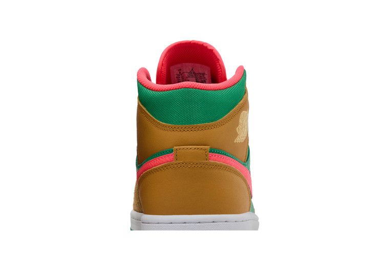 Air Jordan 1 Mid Wheat Watermelon