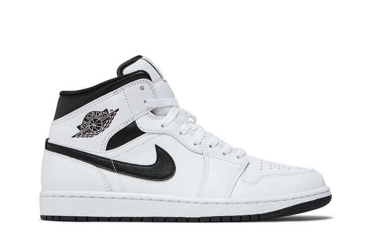 Air Jordan 1 Mid White Black
