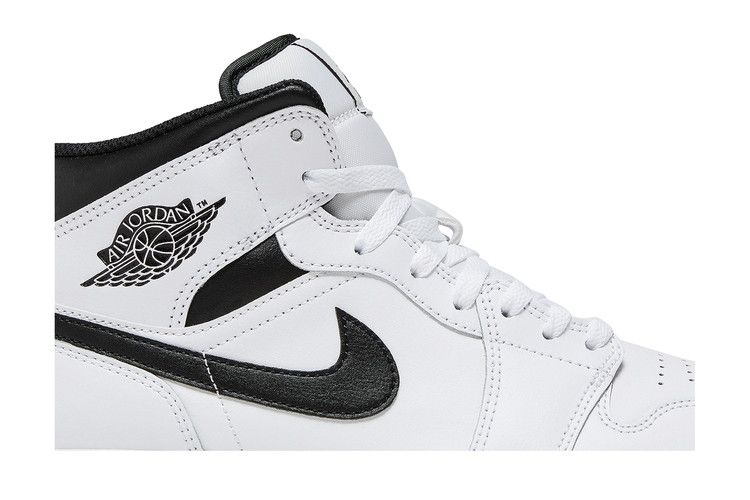 Air Jordan 1 Mid White Black