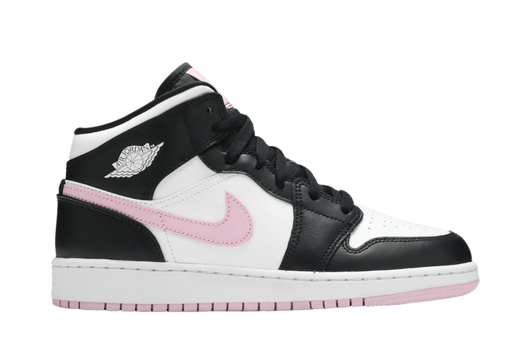 Air Jordan 1 Mid White Black Light Arctic Pink