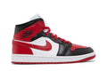 Air Jordan 1 Mid White Bred Toe