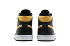 Air Jordan 1 Mid White Pollen Black