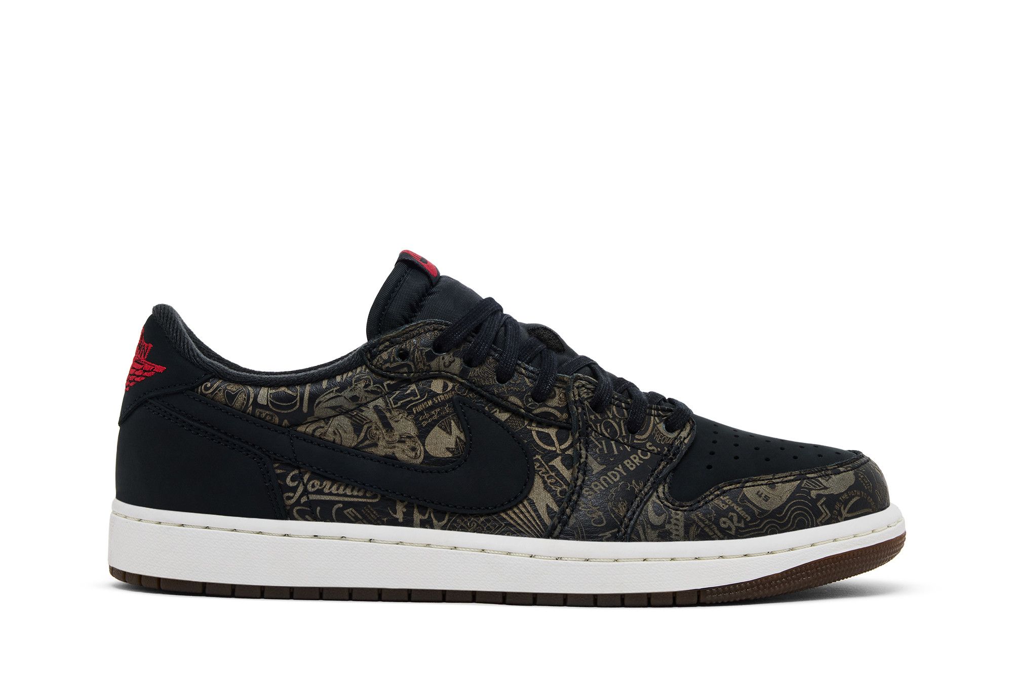 Air Jordan 1 Retro Low OG Laser Black University Red