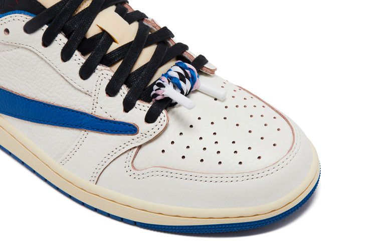 Air Jordan 1 Retro Low OG SP Fragment x Travis Scott Sail Military Blue