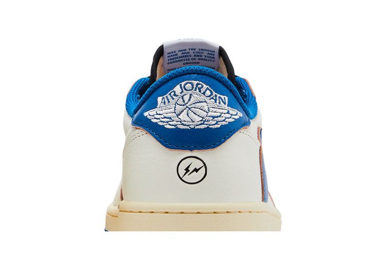 Air Jordan 1 Retro Low OG SP Fragment x Travis Scott Sail Military Blue