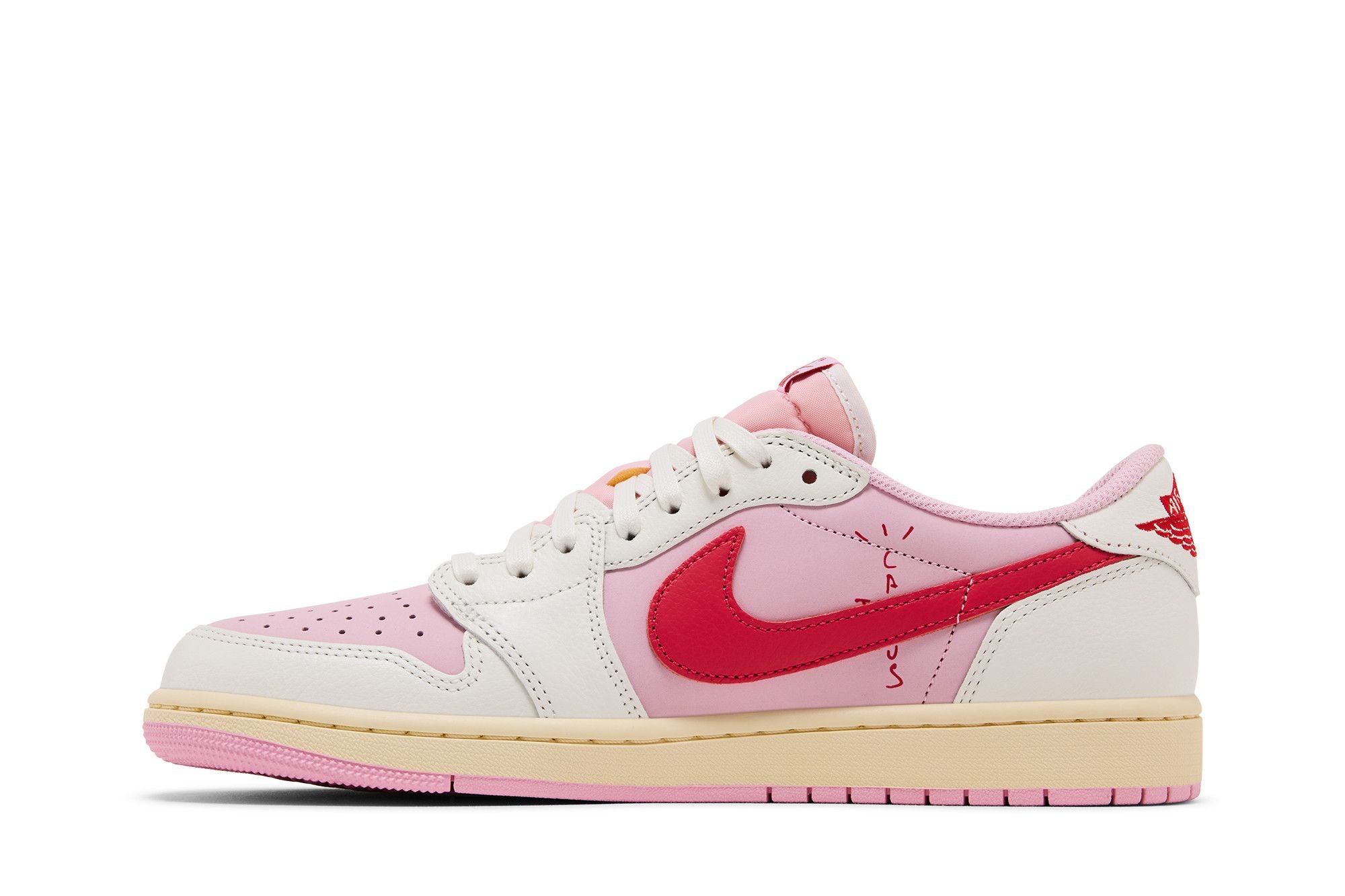 Air Jordan 1 Retro Low OG SP Travis Scott Sail Tropical Pink