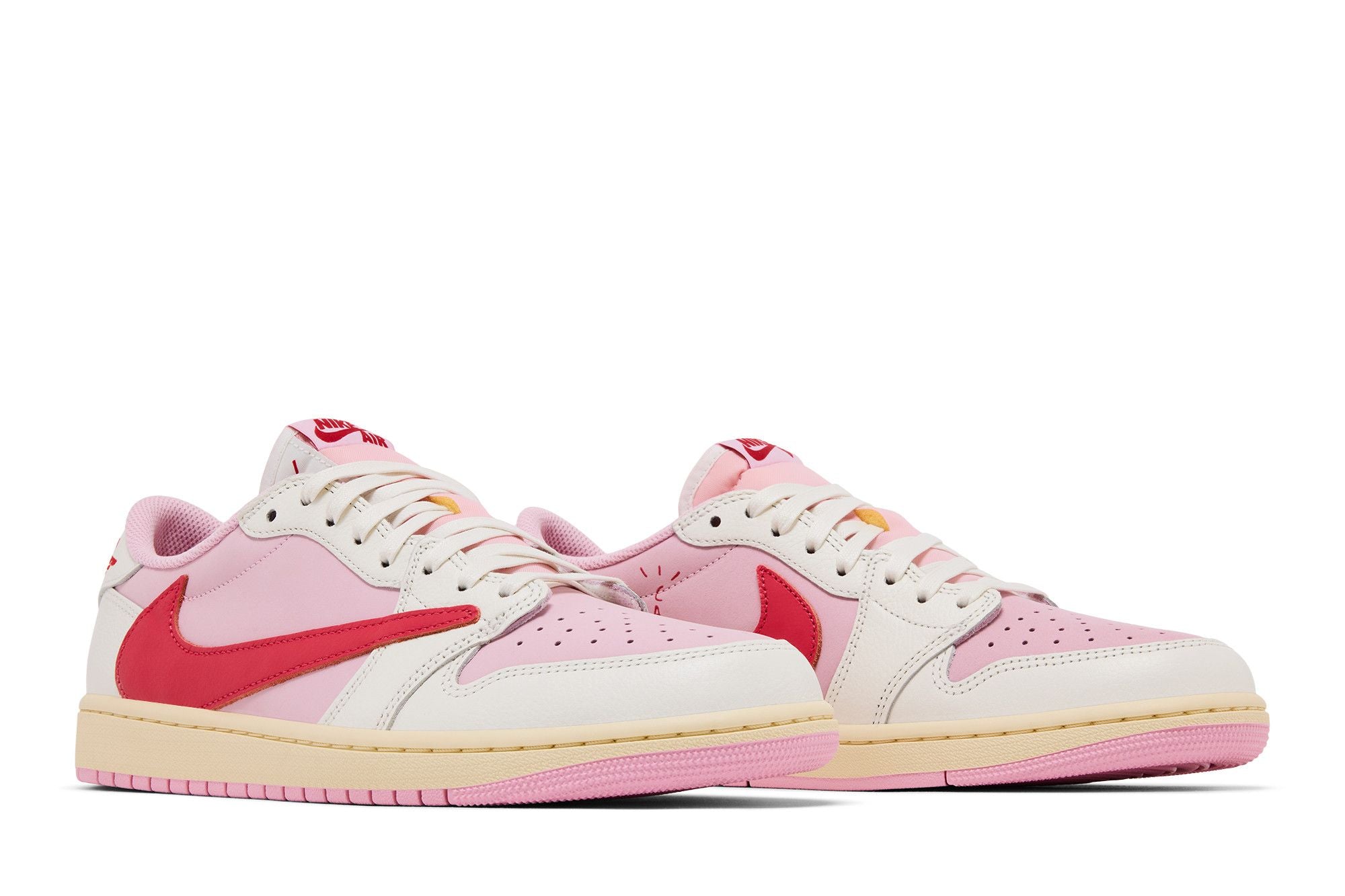 Air Jordan 1 Retro Low OG SP Travis Scott Sail Tropical Pink