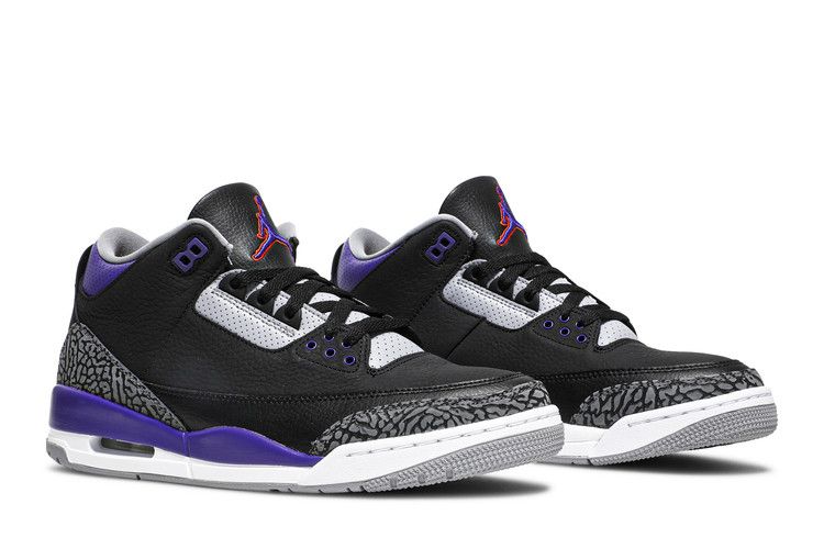 Air Jordan 3 Retro Black Court Purple