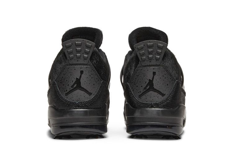Air Jordan 4 Retro Golf Black Cat Pony Hair