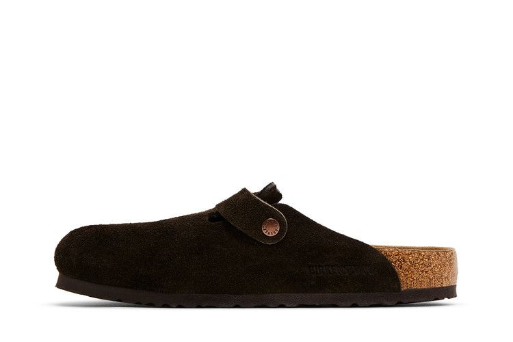 Birkenstock Boston Soft Footbed Suede  Mocha