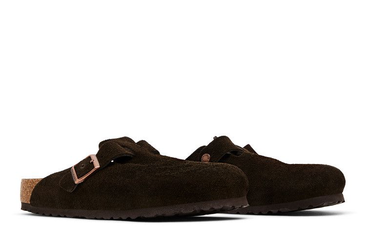 Birkenstock Boston Soft Footbed Suede  Mocha