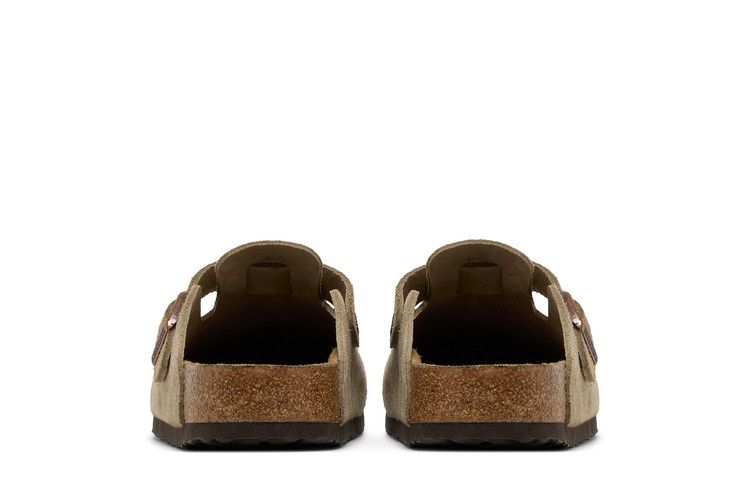 Birkenstock Boston Soft Footbed Suede Taupe