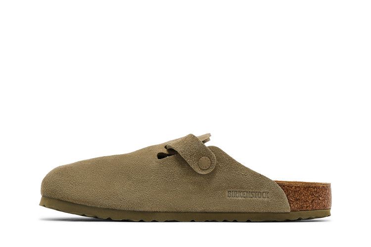 Birkenstock Boston Suede Faded Khaki