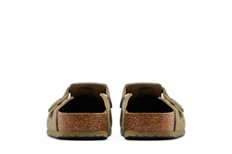 Birkenstock Boston Suede Faded Khaki