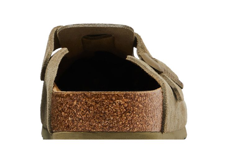 Birkenstock Boston Suede Faded Khaki