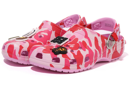 Crocs Classic Clog A Bathing Ape ABC Camo Pink - 209627-6I2