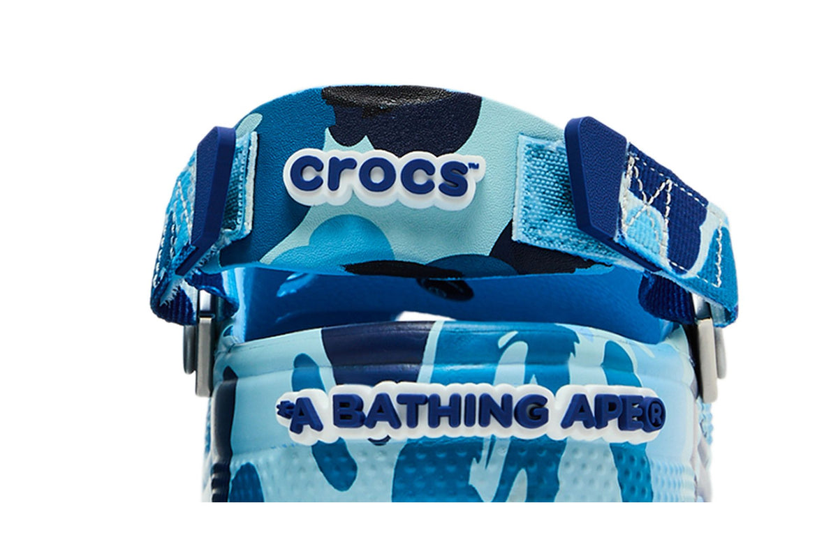 Crocs Classic Clog A Bathing Ape ABC Camo Blue