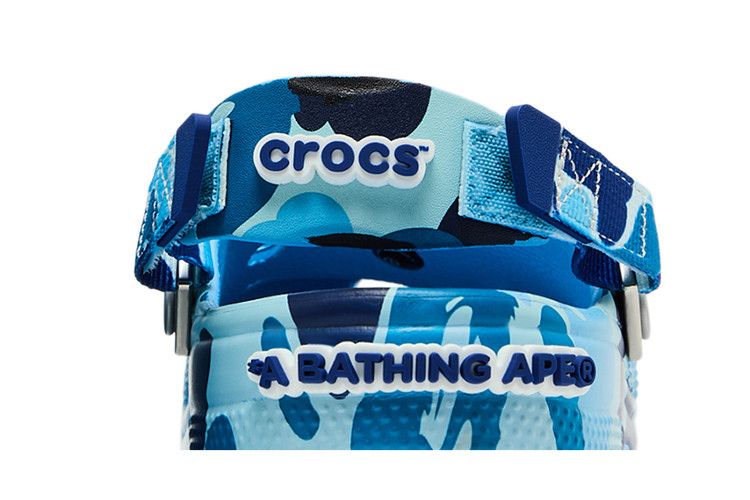 Crocs Classic Clog A Bathing Ape ABC Camo Blue