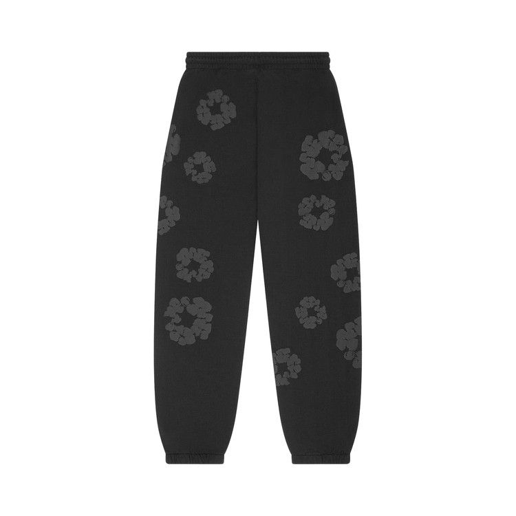 Denim Tears Cotton Wreath Sweatpants Black Monochrome
