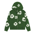 Denim Tears Cotton Wreath Zip Hoodie Green