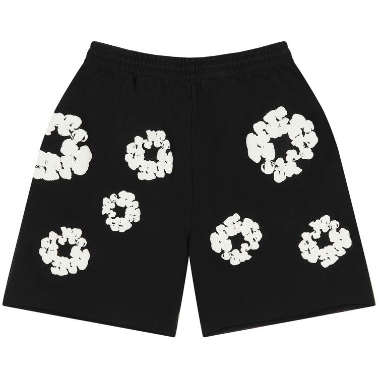 Denim Tears The Cotton Wreath Shorts Black
