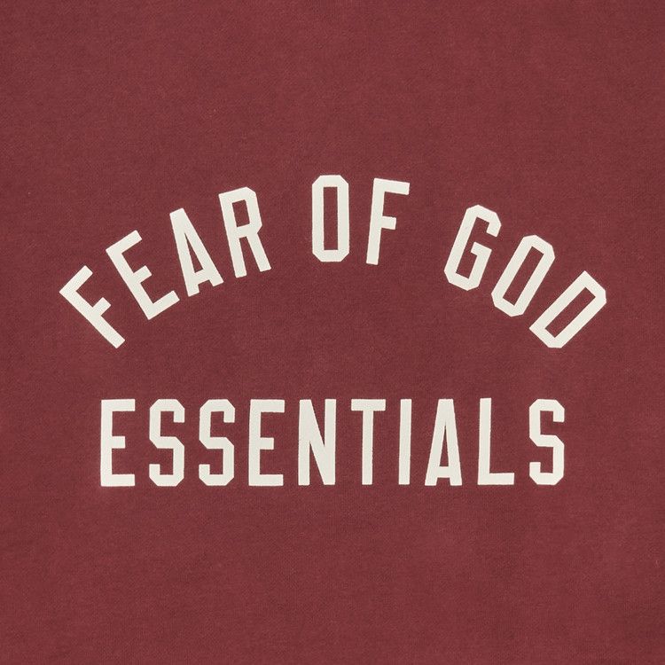 Fear Of God Fear of God Essentials Fleece Hoodie Crimson