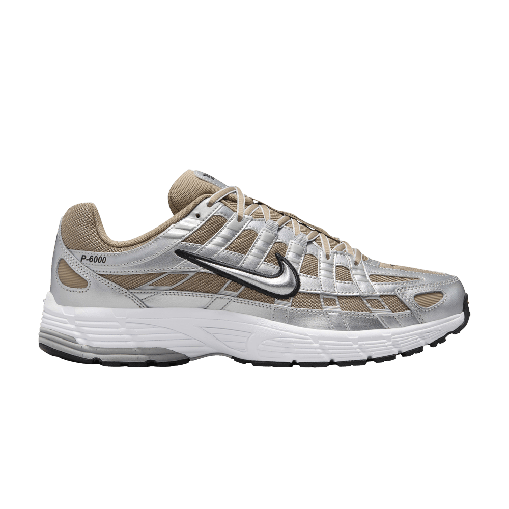 Nike P-6000 Khaki Metallic Silver - HQ3030-200