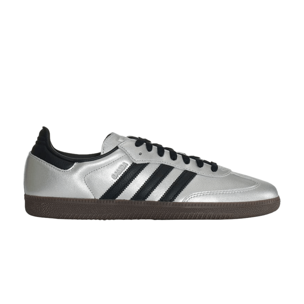 Adidas Samba OG Silver Metallic Black Gum - JI4218