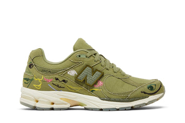 New Balance 2002R Bryant Giles Olive Green, vert olive brodé